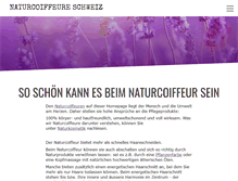 Tablet Screenshot of naturcoiffeure.ch